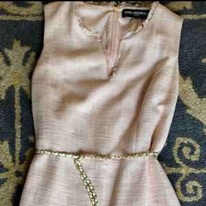 Karl Lagerfeld Paris Tassel Ruffled Dress